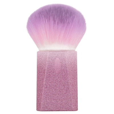 Vegan Cosmetic Brushes: Extra Large Pink Shimmer Square Kabuki Brush
